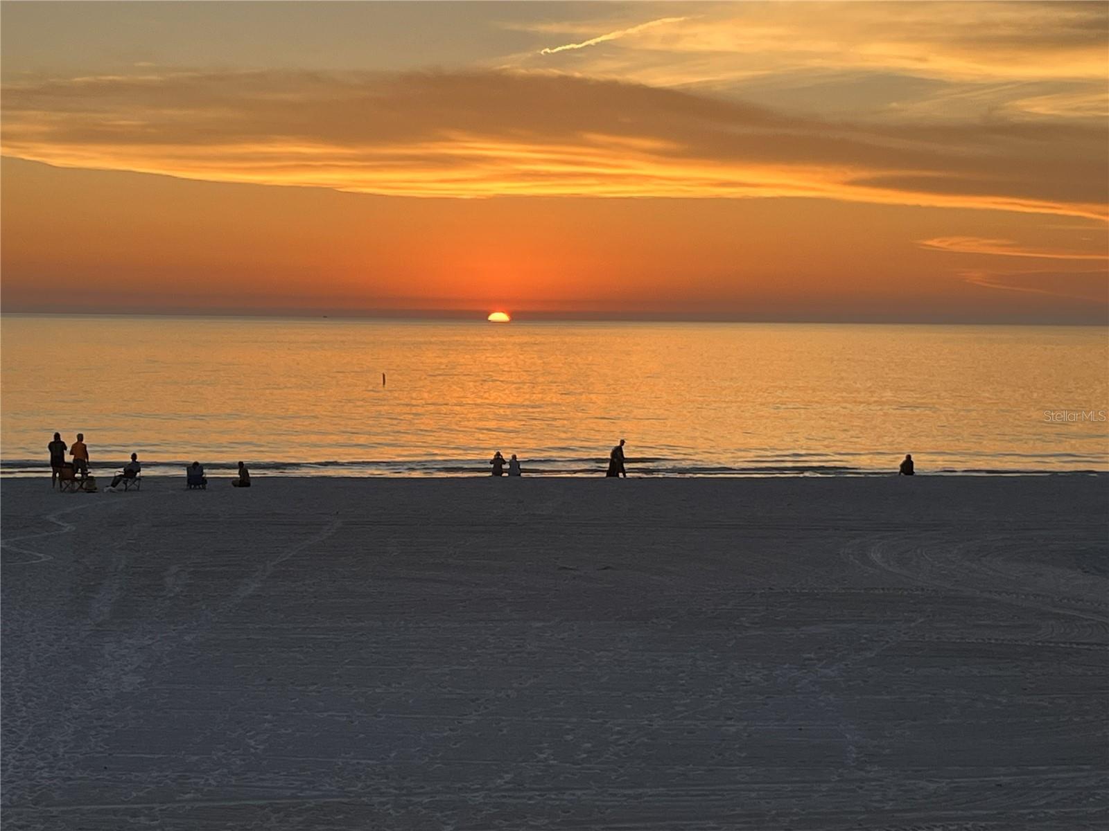 Sunset from the Balcony.