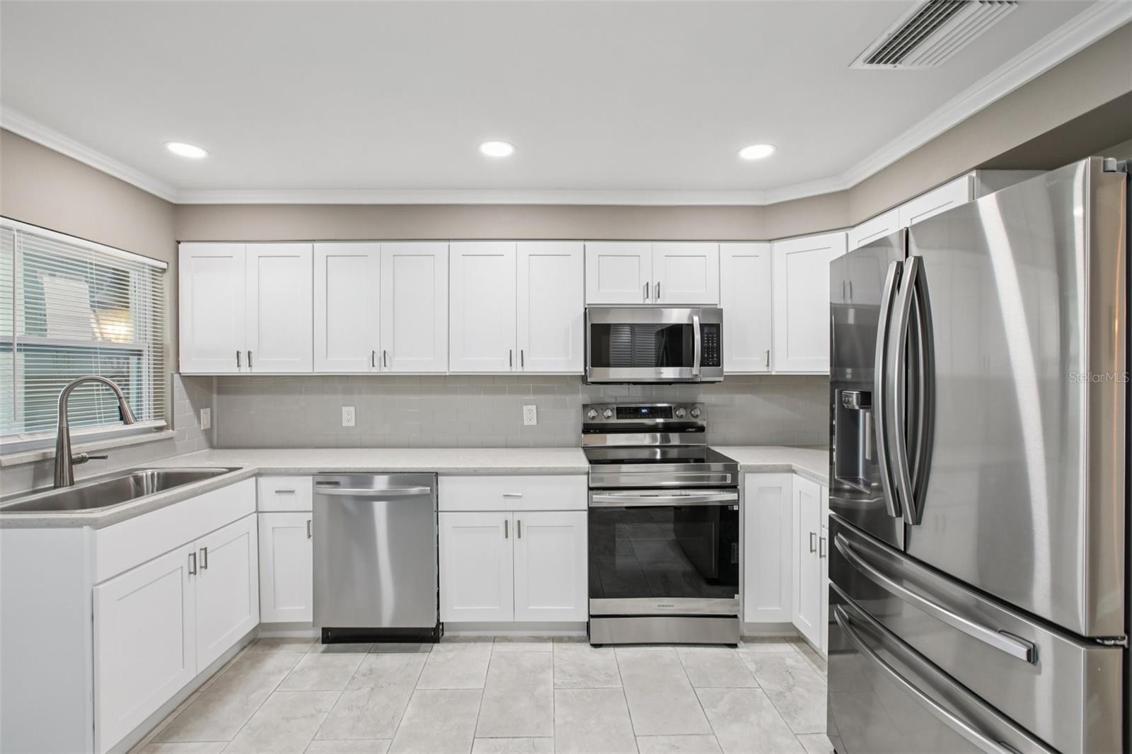 New Kitchen with Stainless steel appliances