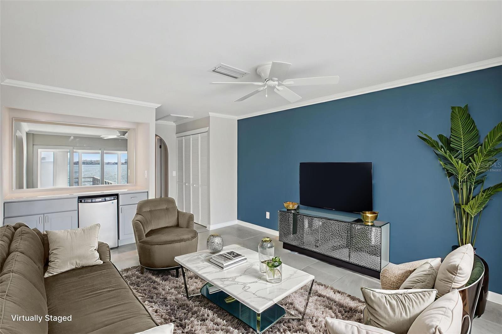 Virtually Staged -Media or 3rd Bedroom