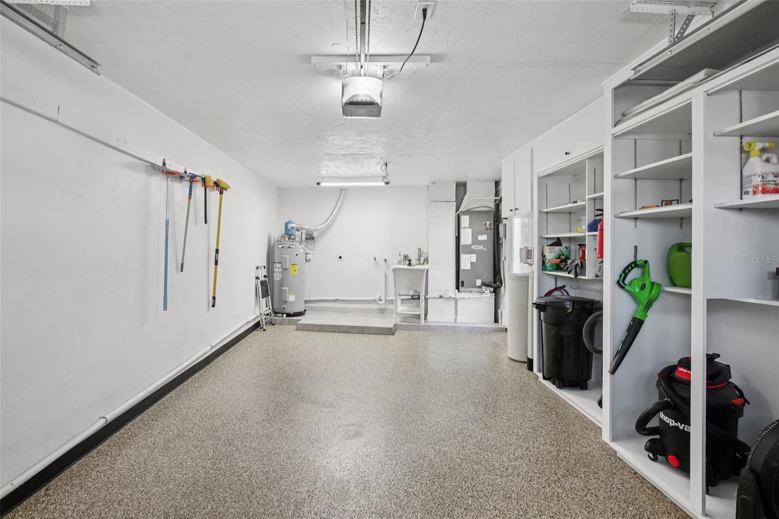 Garage with ample storage
