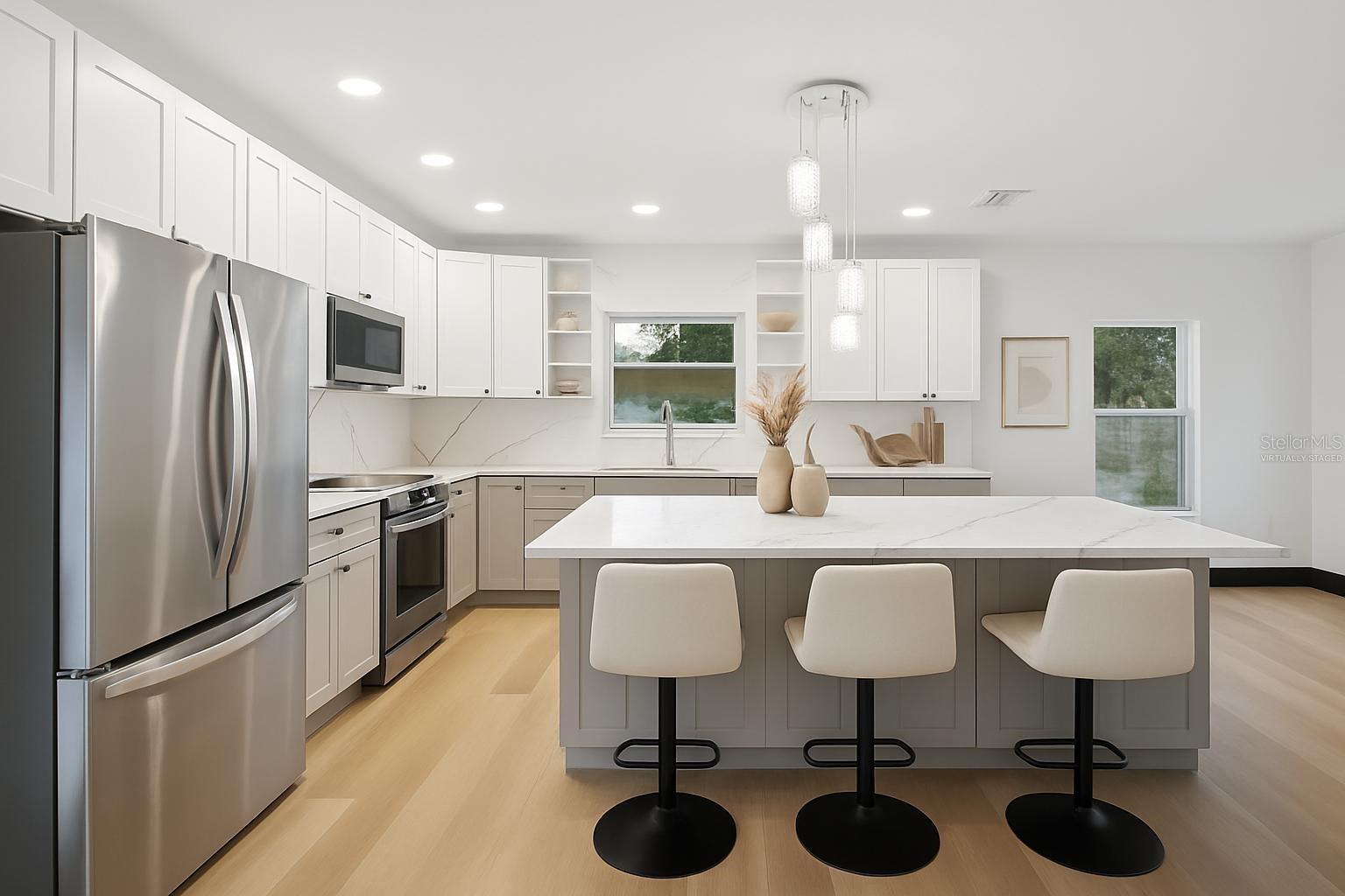 Kitchen Virtually Staged