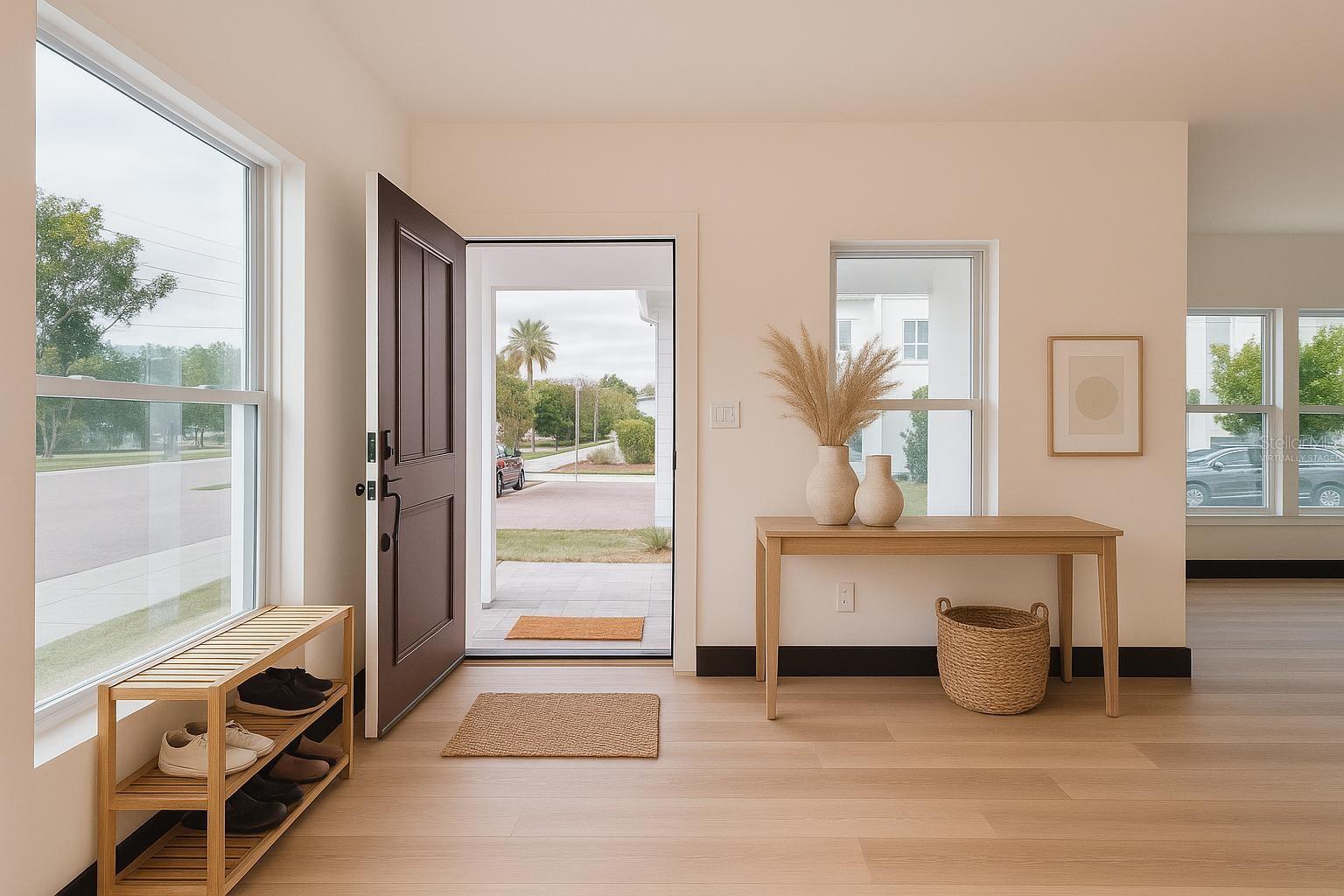 Entryway Virtually Staged