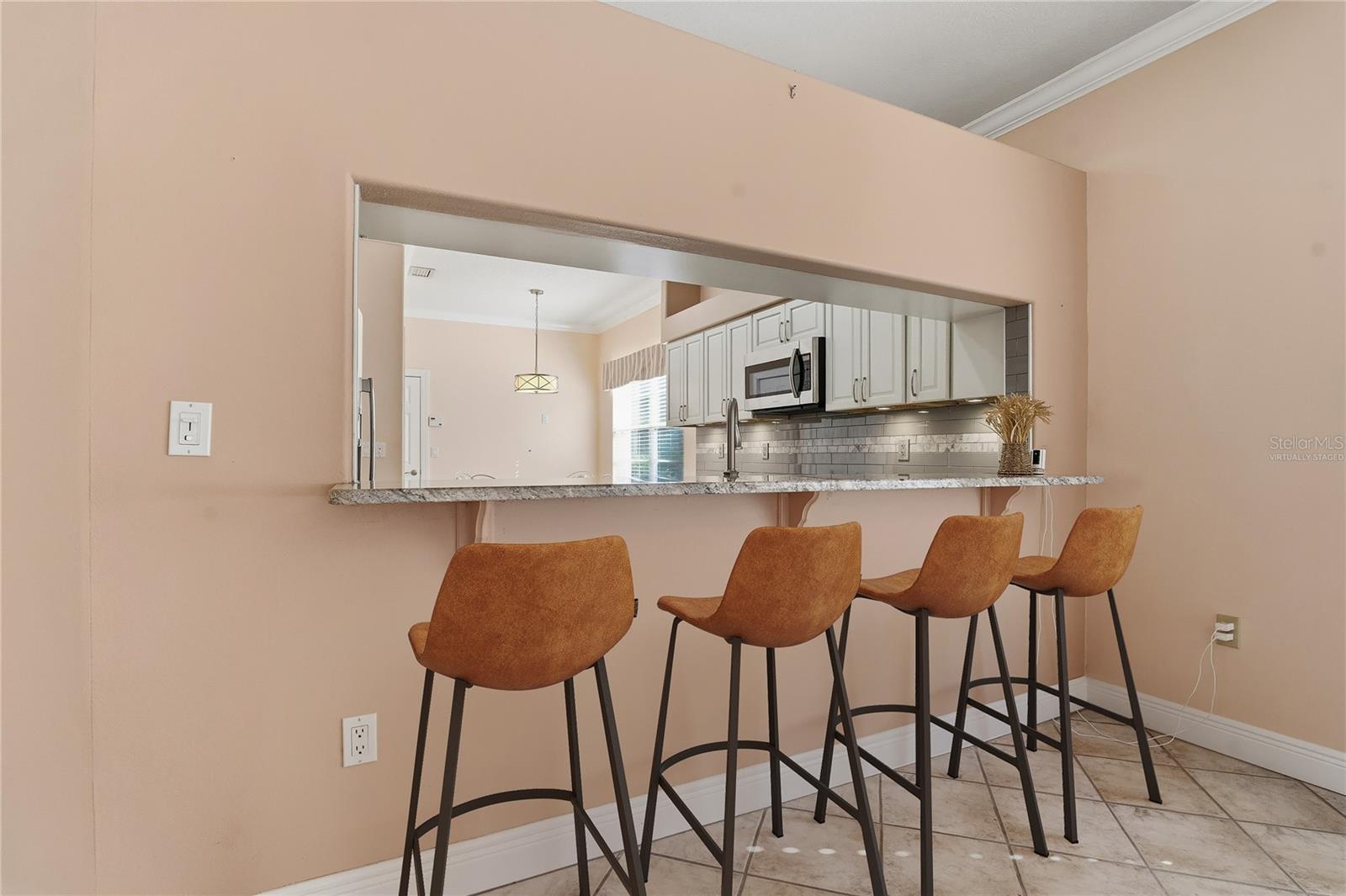 Virtually Staged Breakfast Bar