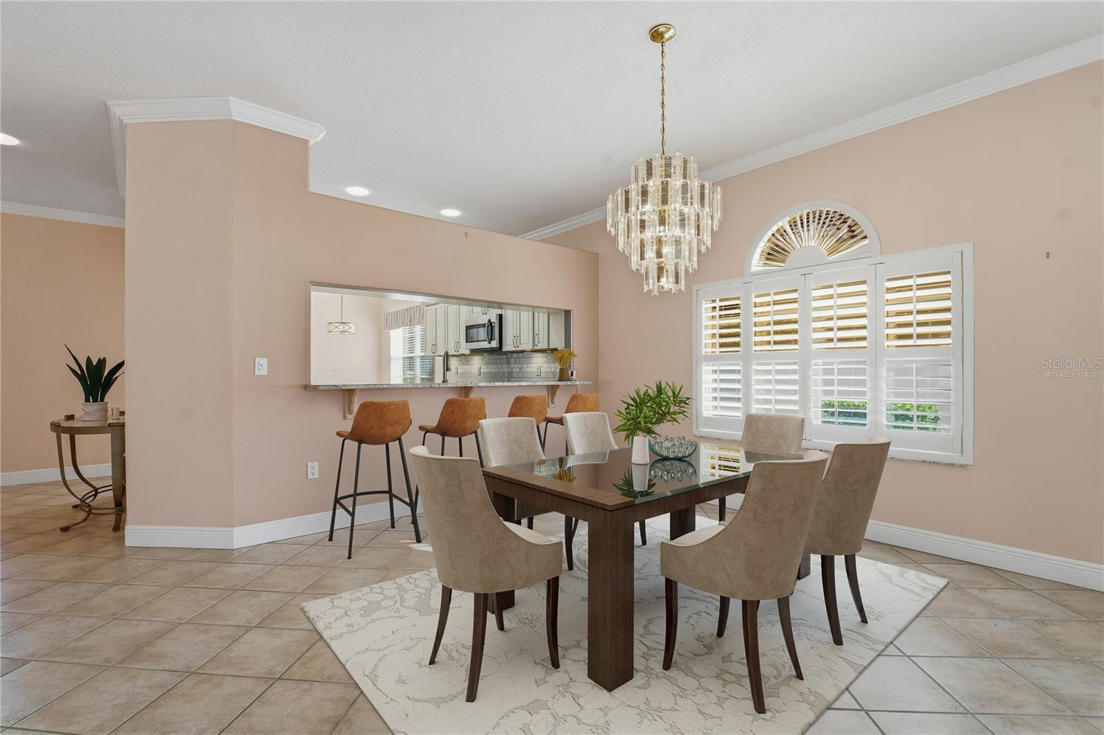 Virtually Staged Dining Room