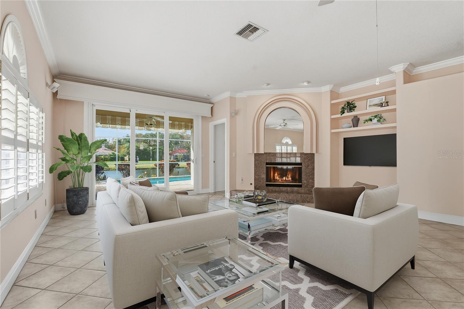 Virtually Staged Living Room