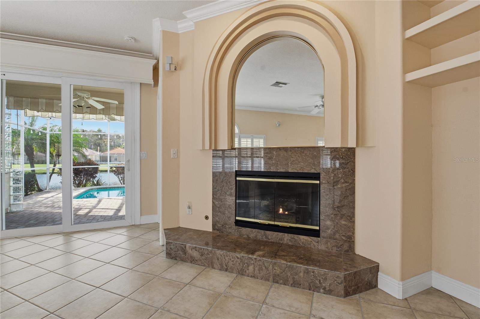 Living Room Gas Fireplace