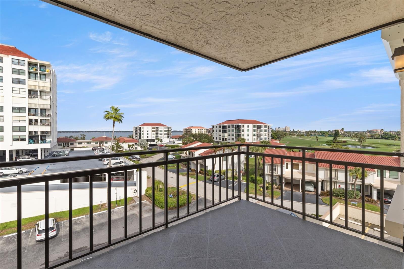 View looking west from the deck/balcony