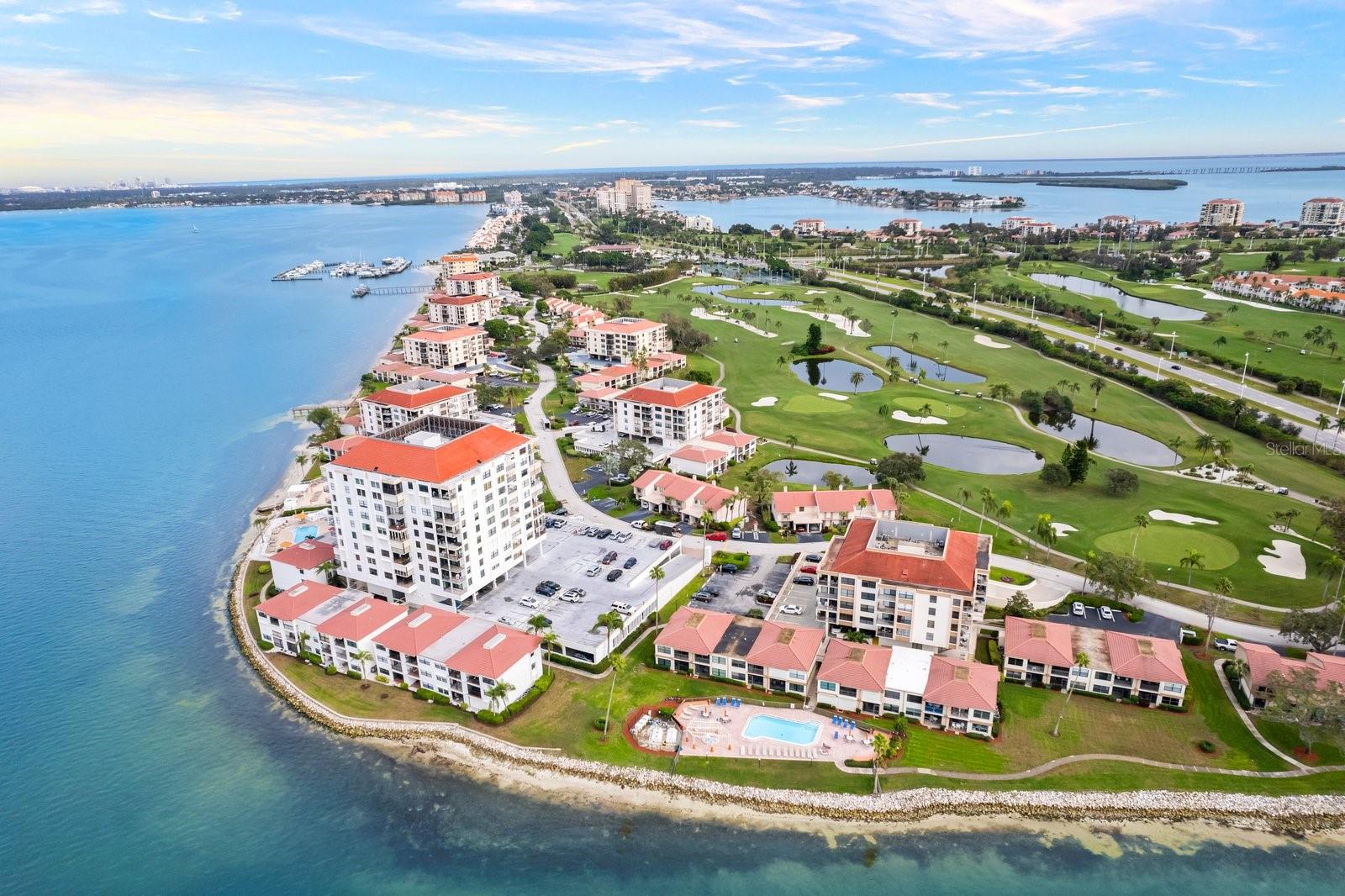 Aerial view of Isla Del Sol