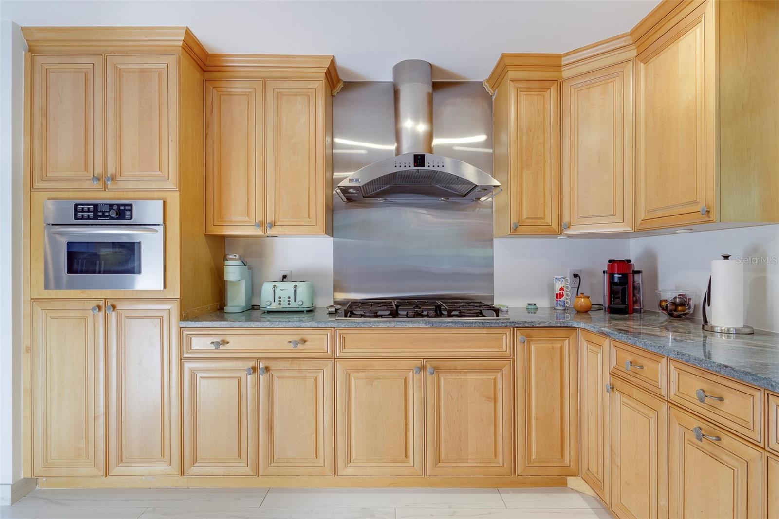 Exceptional storage space and cabinetry.