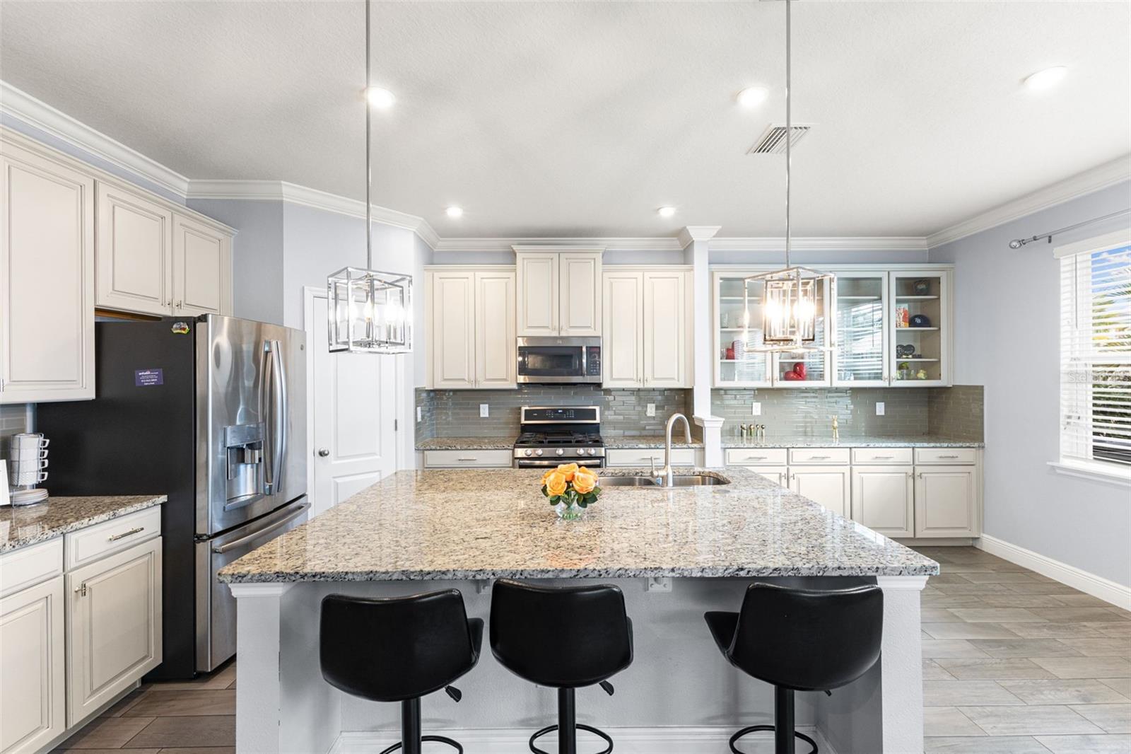 Kitchen with stainless steal appliances