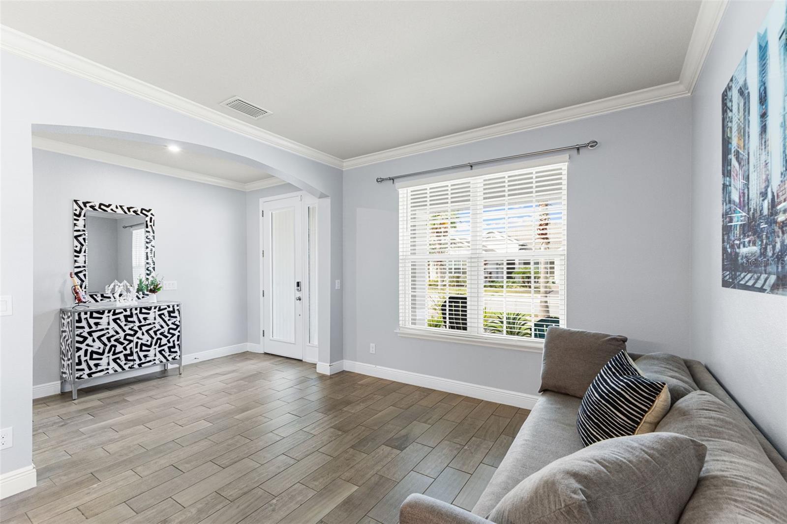 Front entrance and formal living room