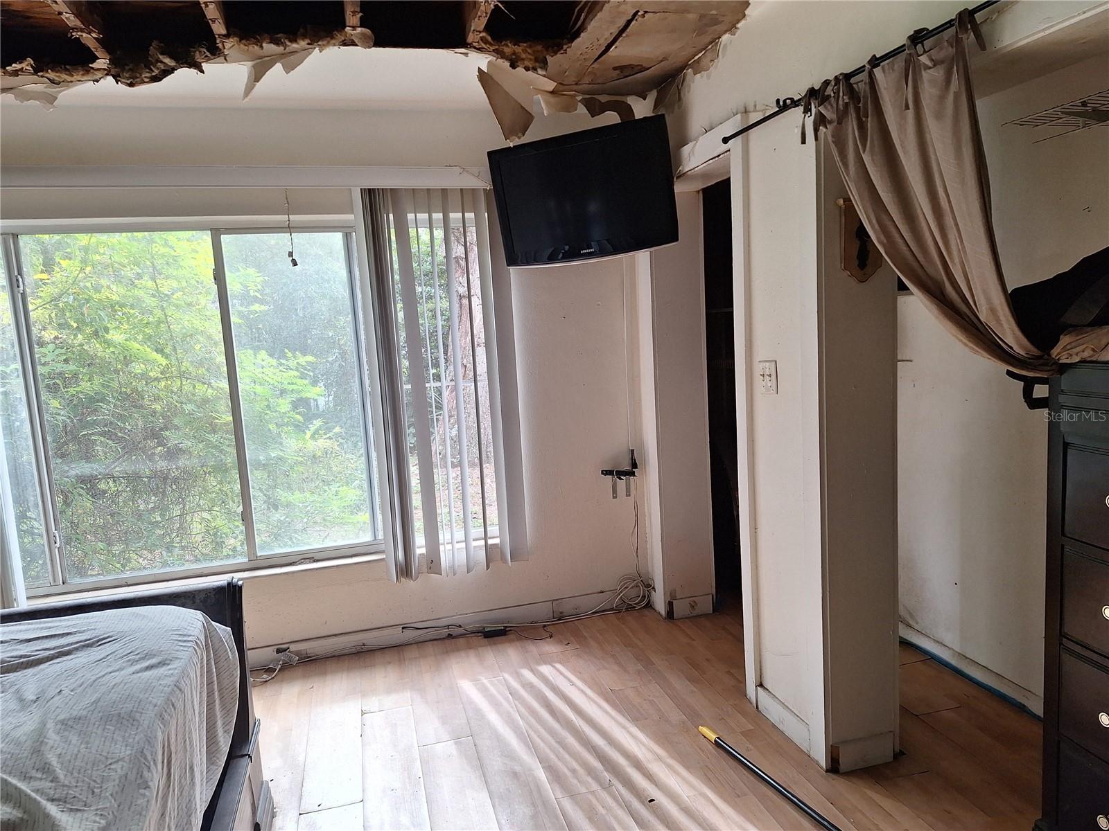 Ceiling and Flat Roof -Damaged during Hurricane