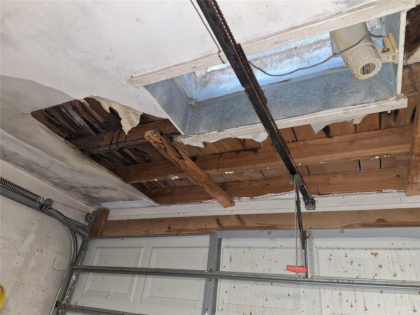 Garage Ceiling near big Doo