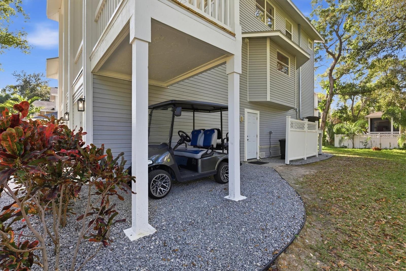 Golf cart parking