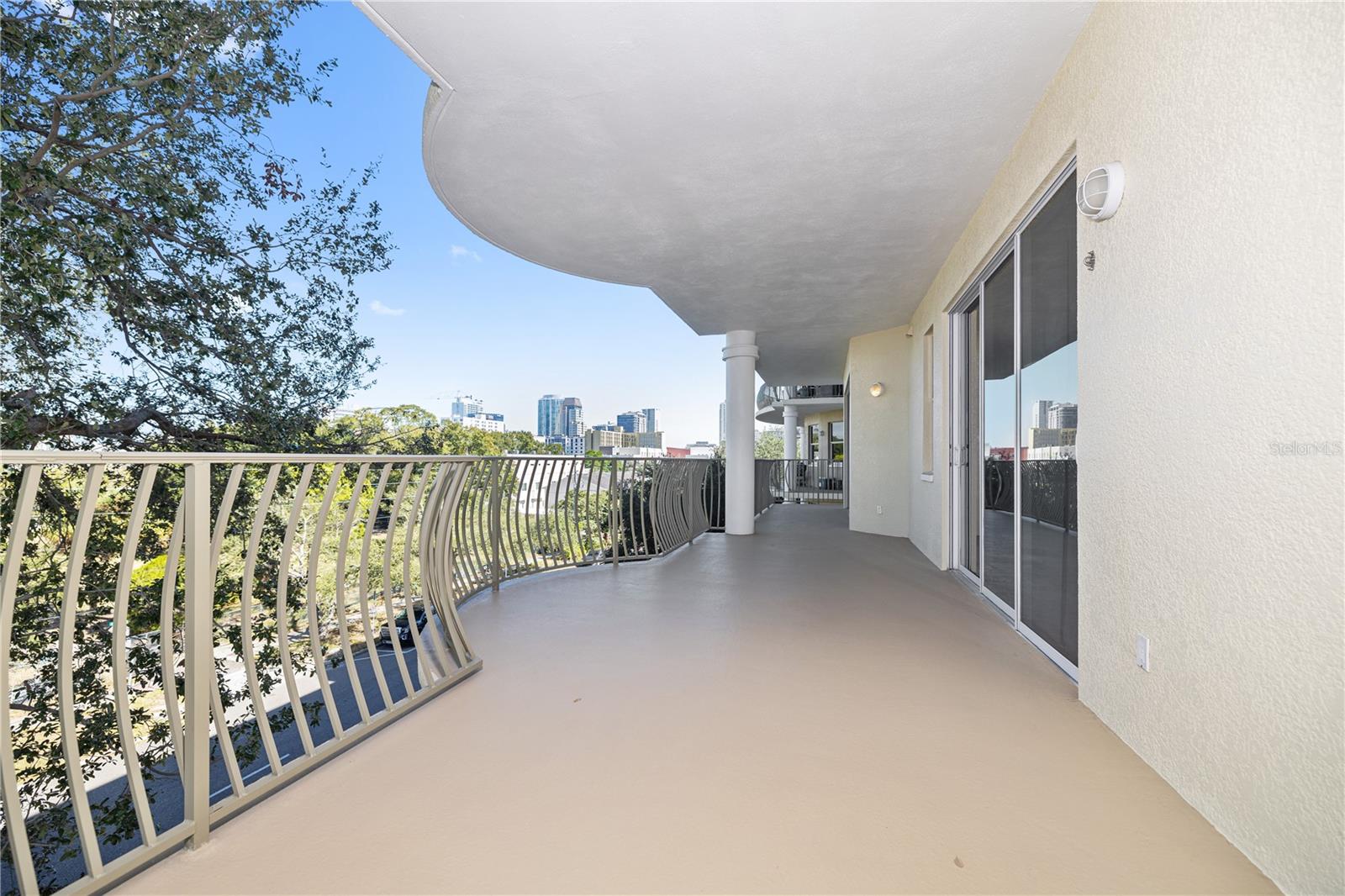 Wrap around balcony North and West facing