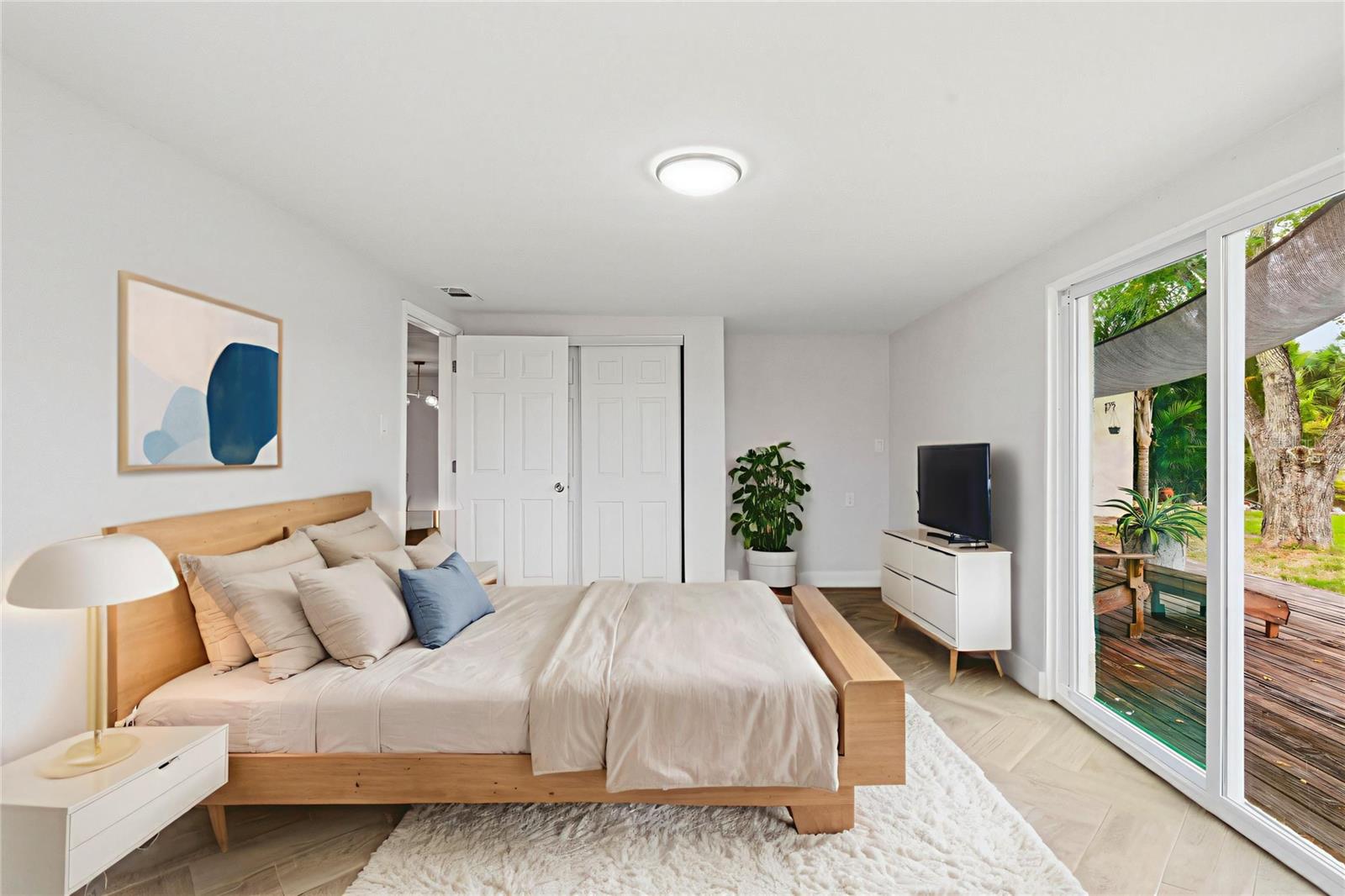 Virtually staged- Bedroom Three