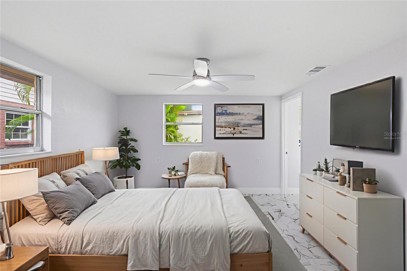 Virtually Staged-Primary Bedroom