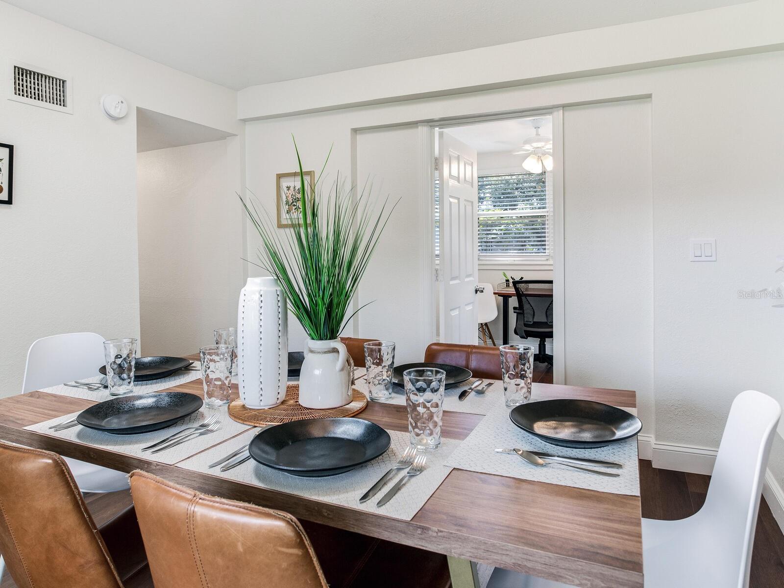 office room in back of photo