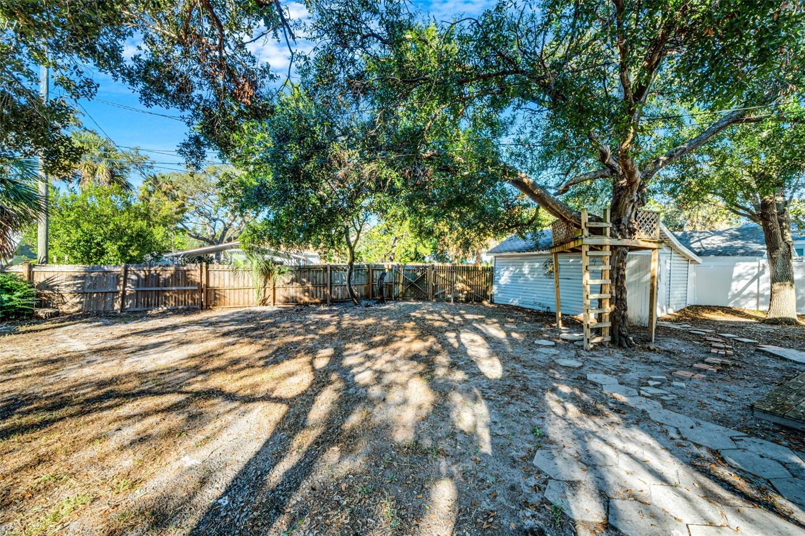 Large Back Yard, Detached Garage or Work Shed, Room for an RV or Boat, Alley Access