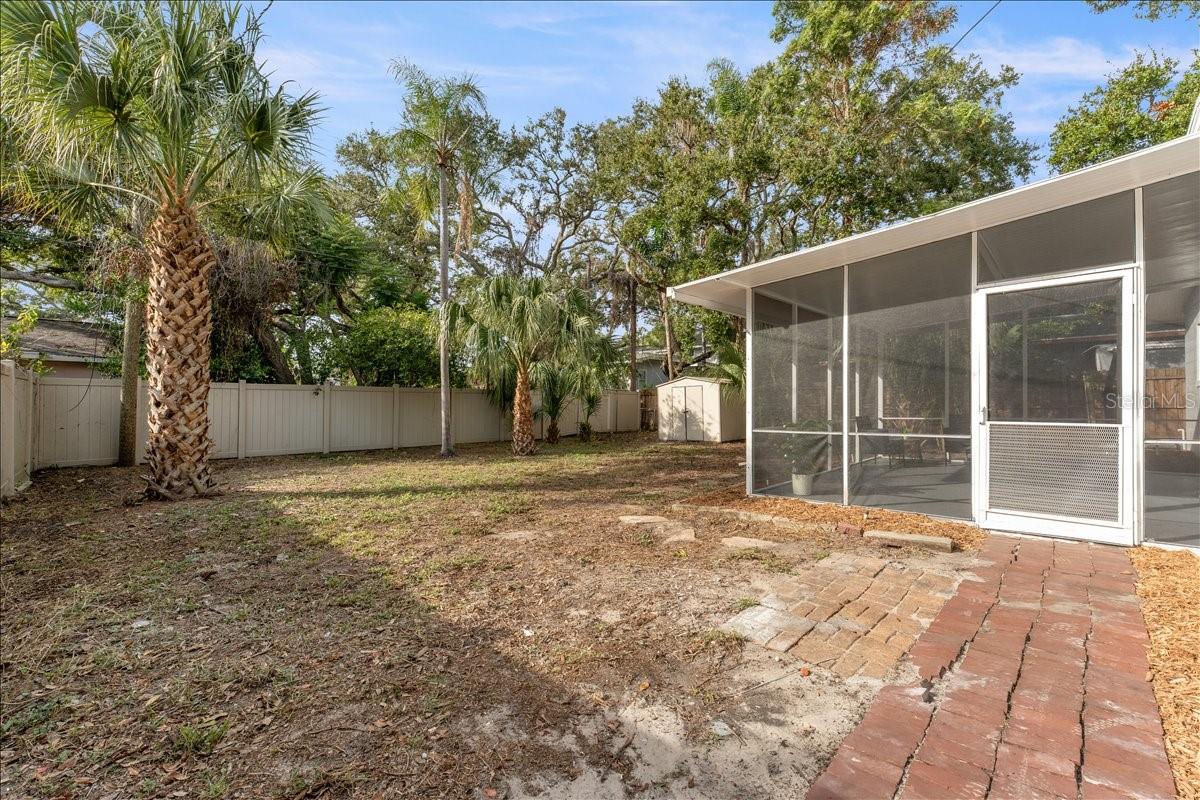 Large, Fenced Backyard