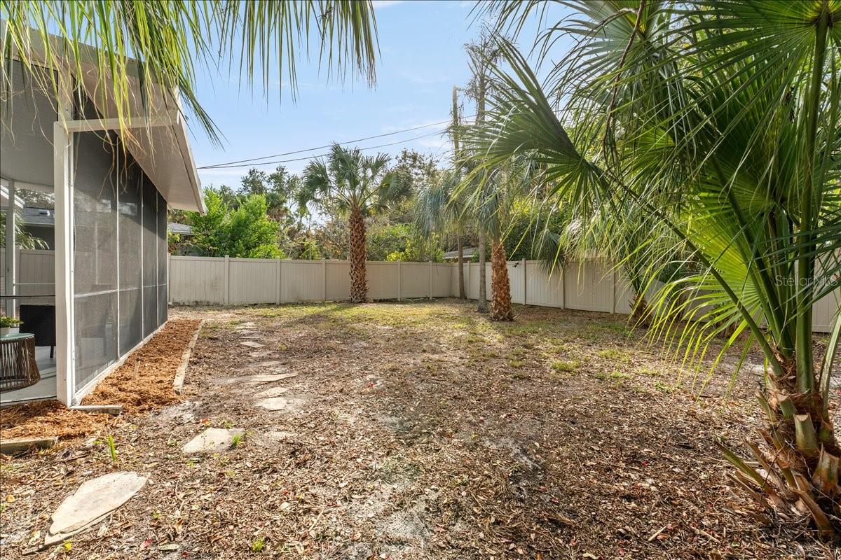 Large, Fenced Backyard