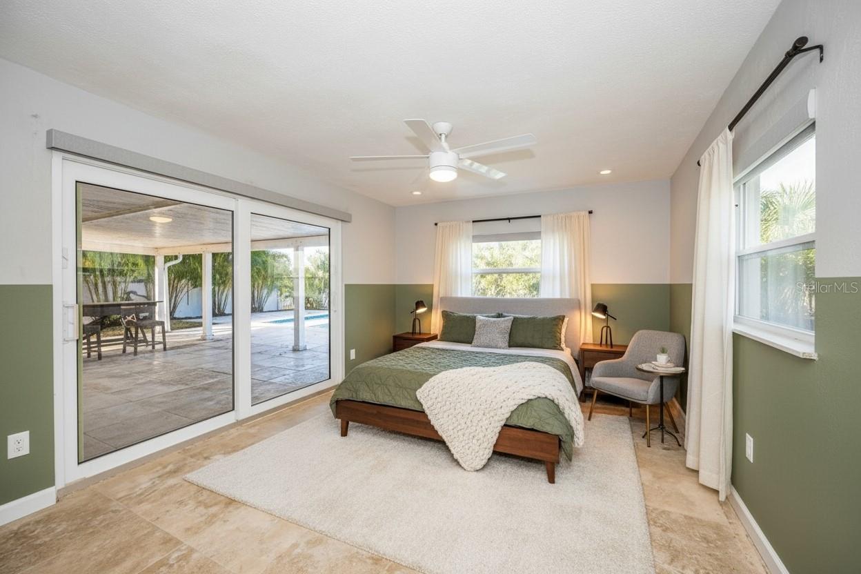 Primary Bedroom Staged