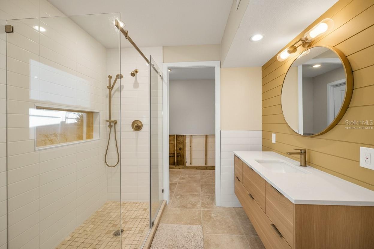 Virtually Staged Primary Bath