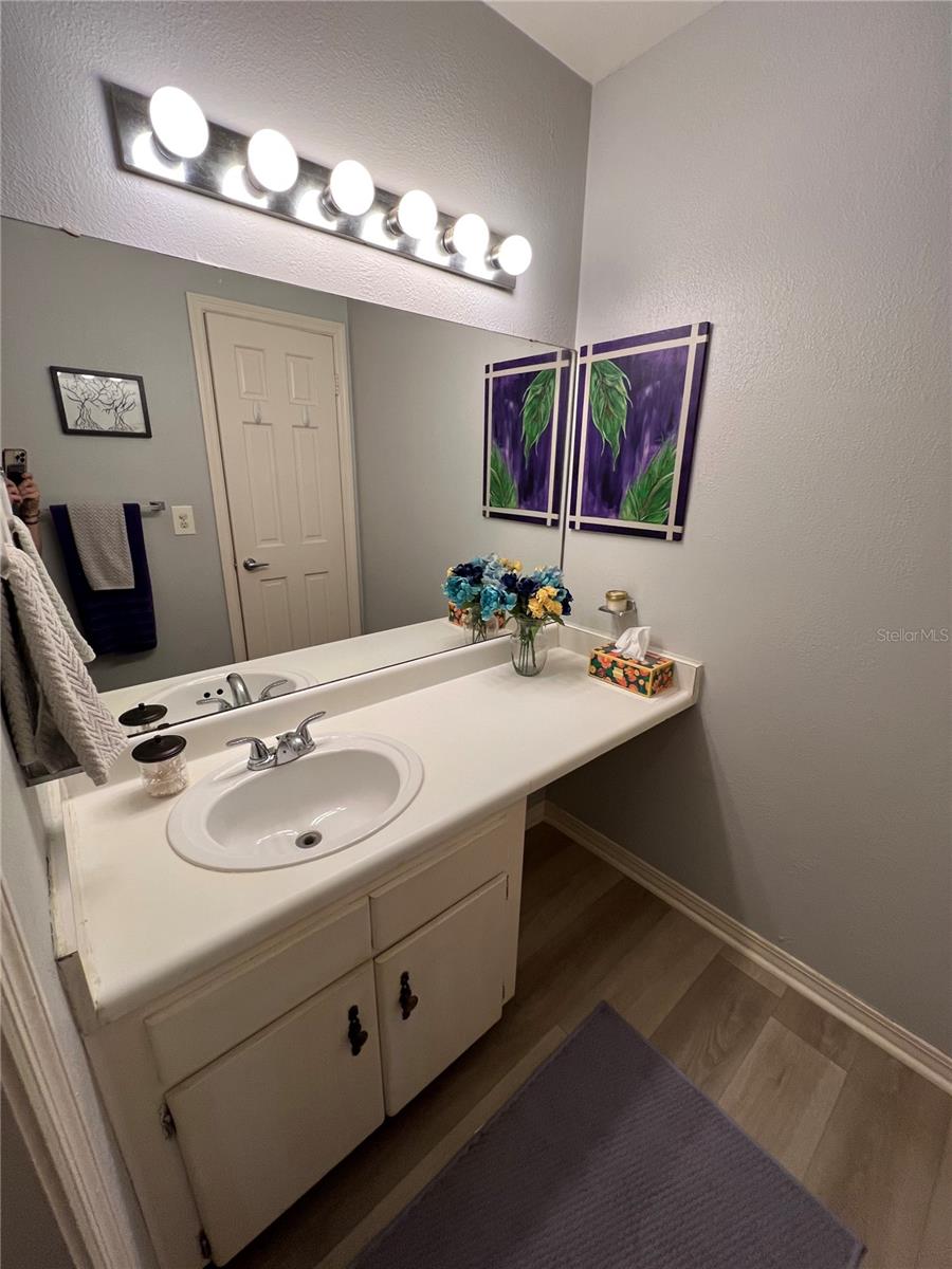 Sink with vanity space