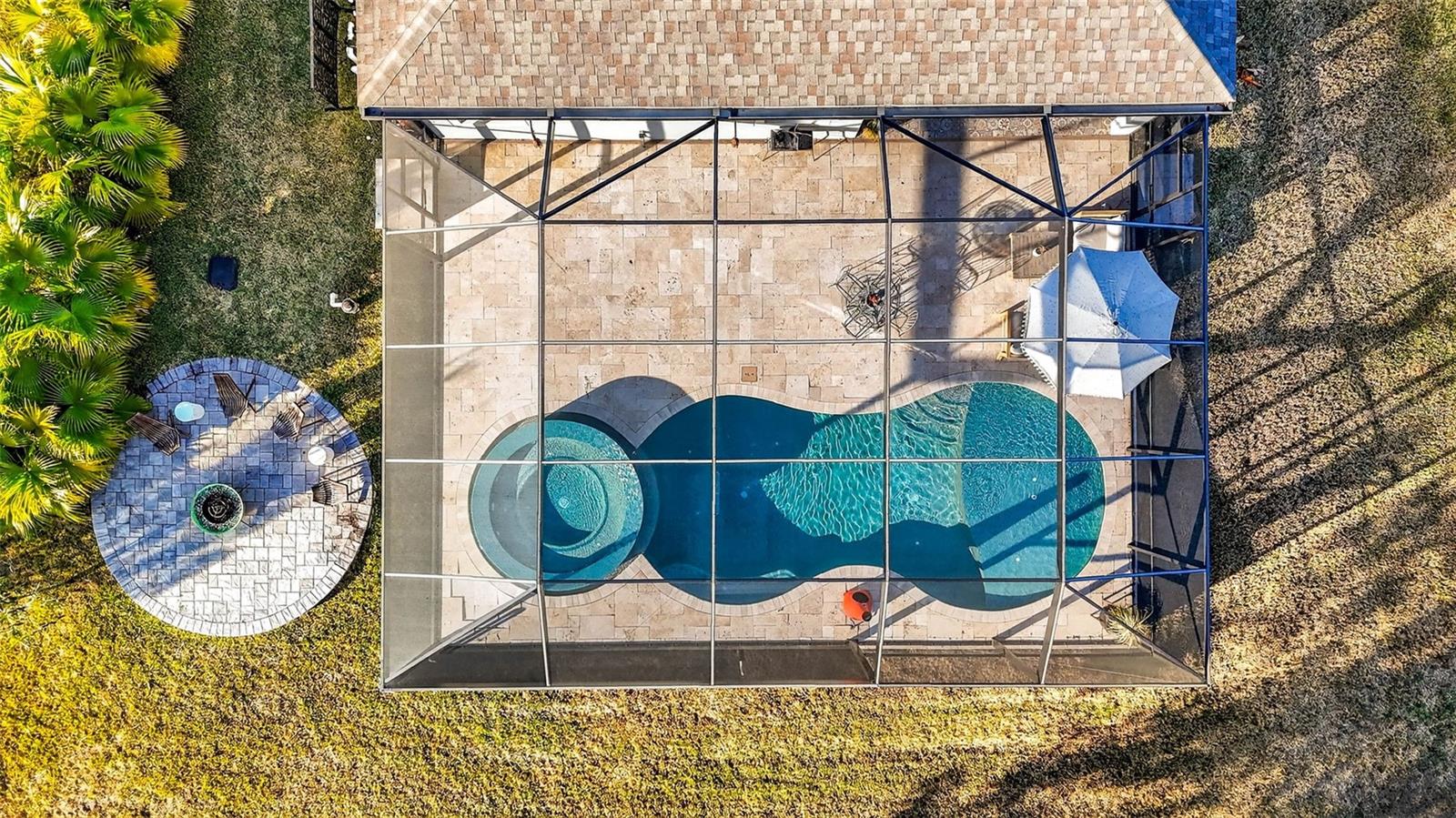 Gorgeous custom salt water heated pool