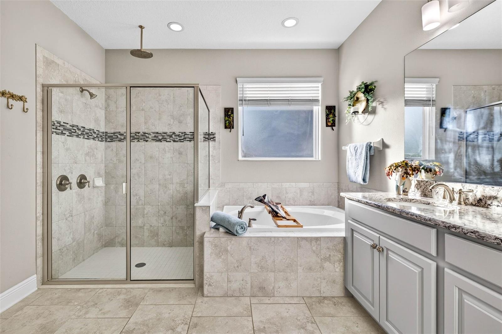 Soak or shower- get ready with plenty of room.