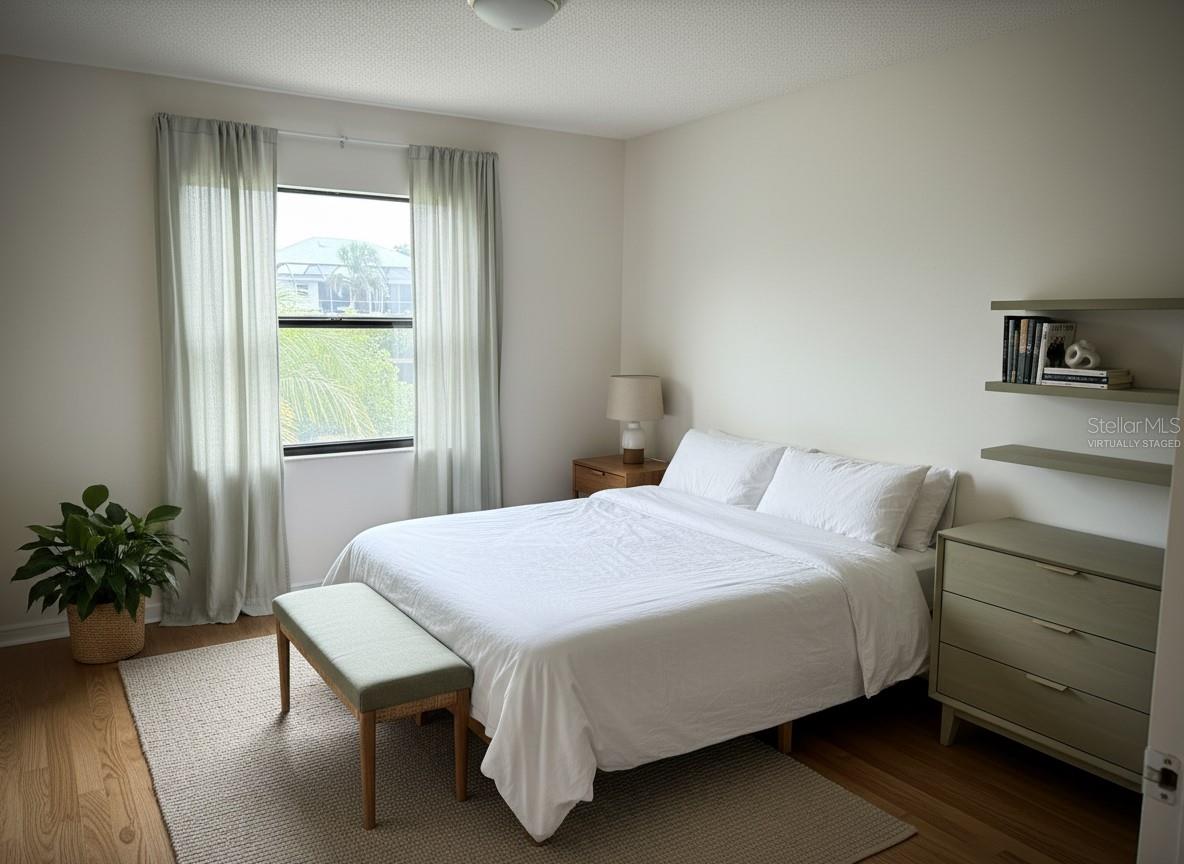 Virtually staged bedroom #3