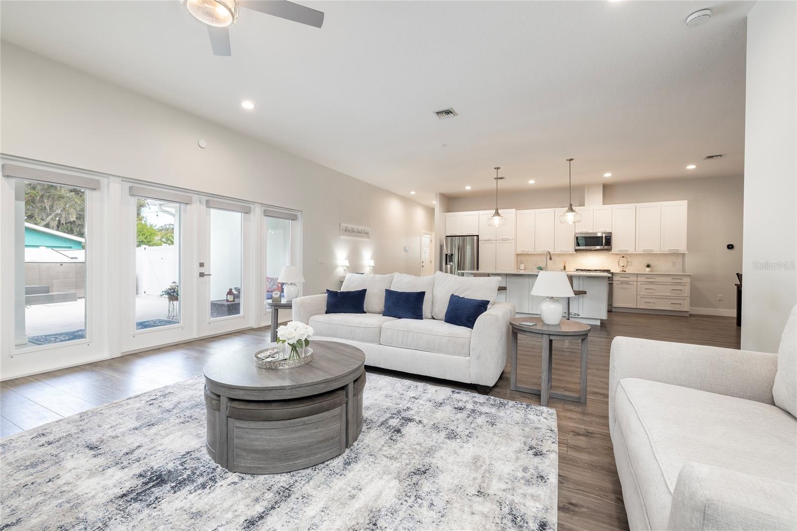 Spacious Great room off the kitchen