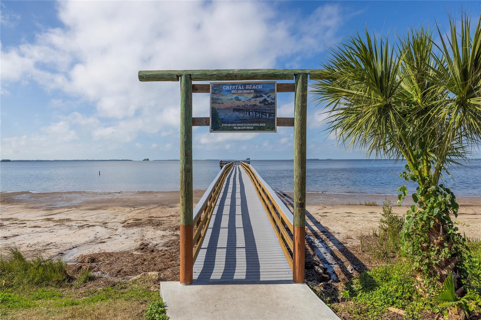 The newly built Crystal Beach Pier