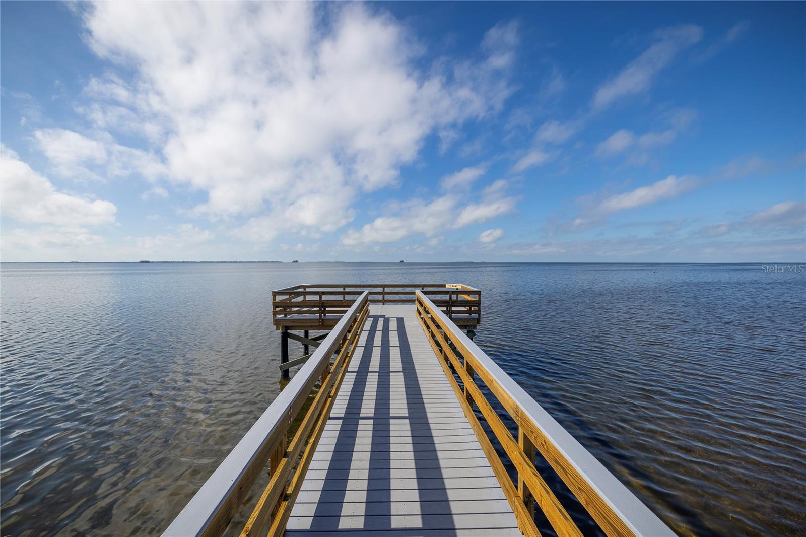 The newly built Crystal Beach Pier