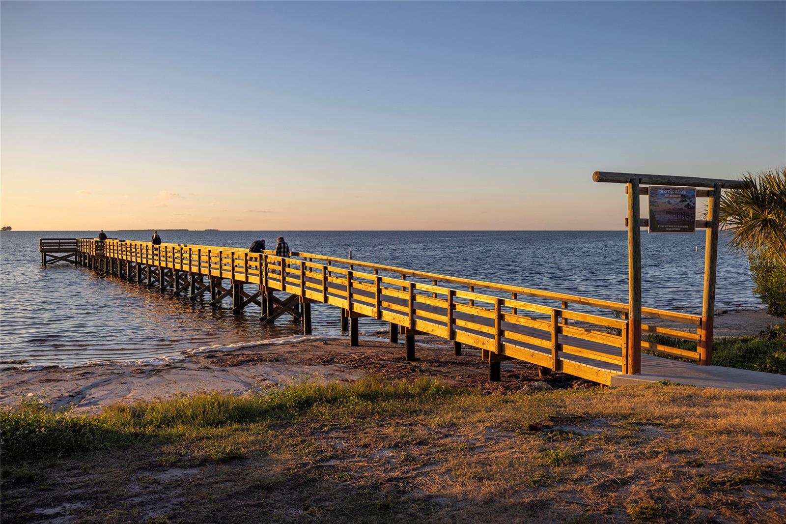 The newly built Crystal Beach Pier