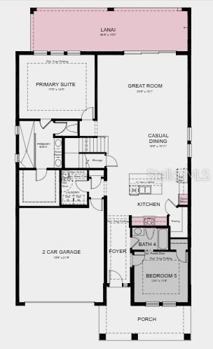 Additional Highlights Include: Gourmet kitchen, downstairs bedroom in place of flex, downstairs full bathroom in place of powder room, extended lanai, and 8' interior doors.