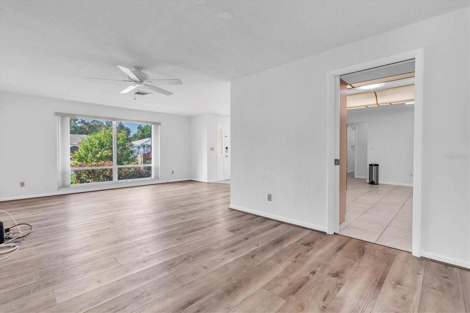 Dining Room Looking into the Living Room