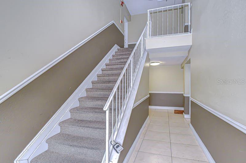 Let's go upstairs and inside...