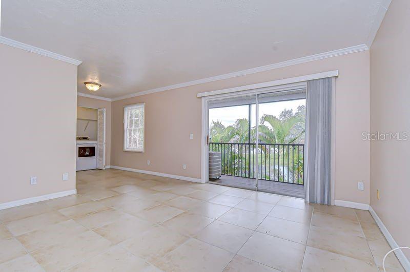 Family Room opens to screened balcony
