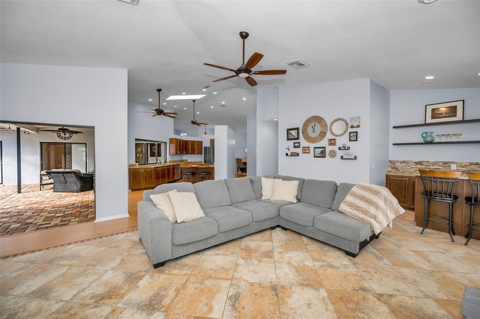 Gathering Room to Kitchen