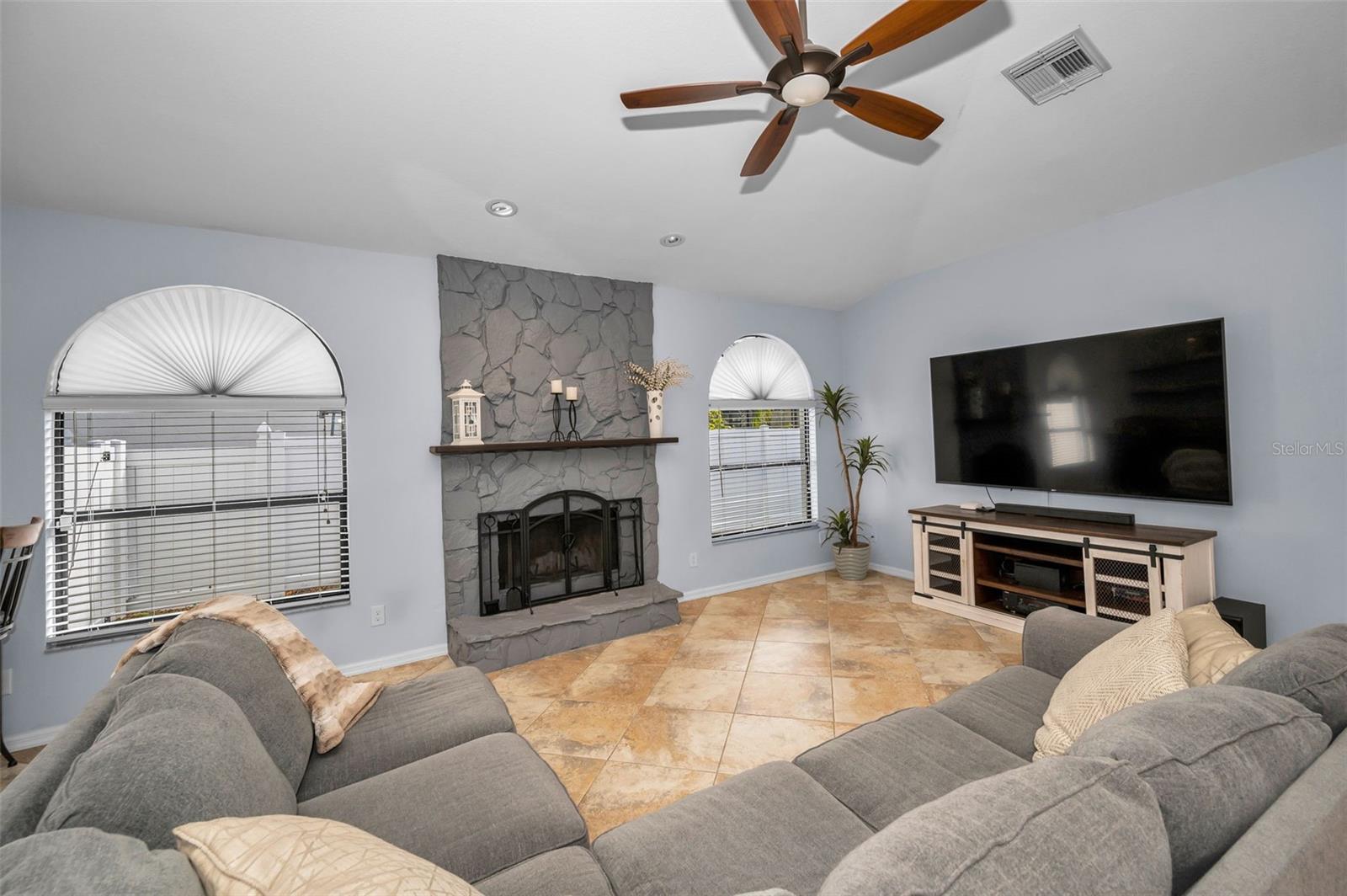 Gathering Room with fireplace