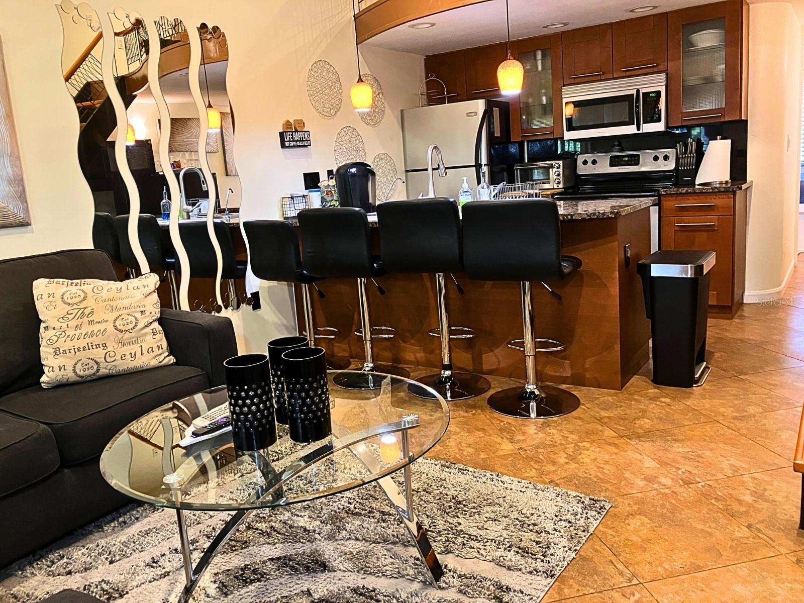 Eat in kitchen with bar stools