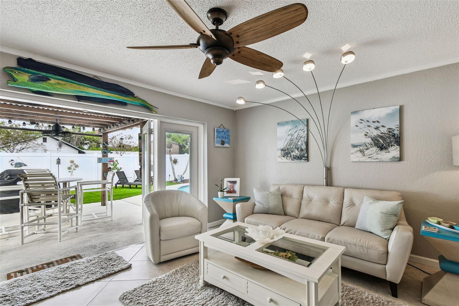 French Doors to Pool Patio