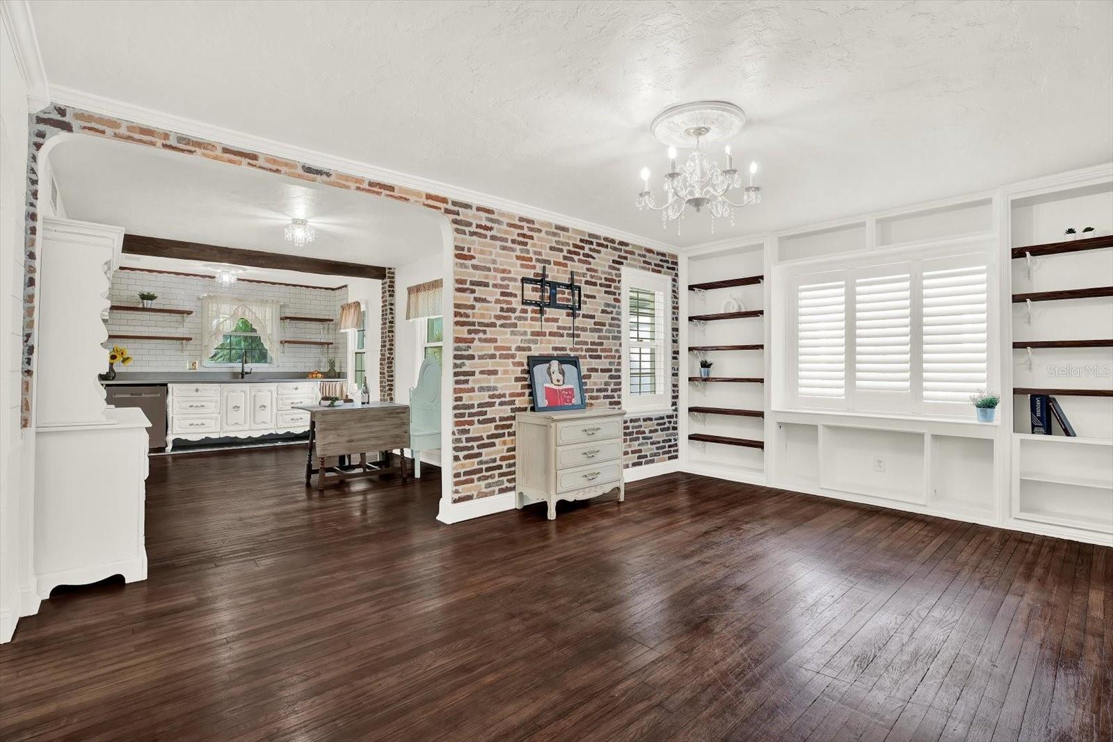 View to the Living Room and Kitchen