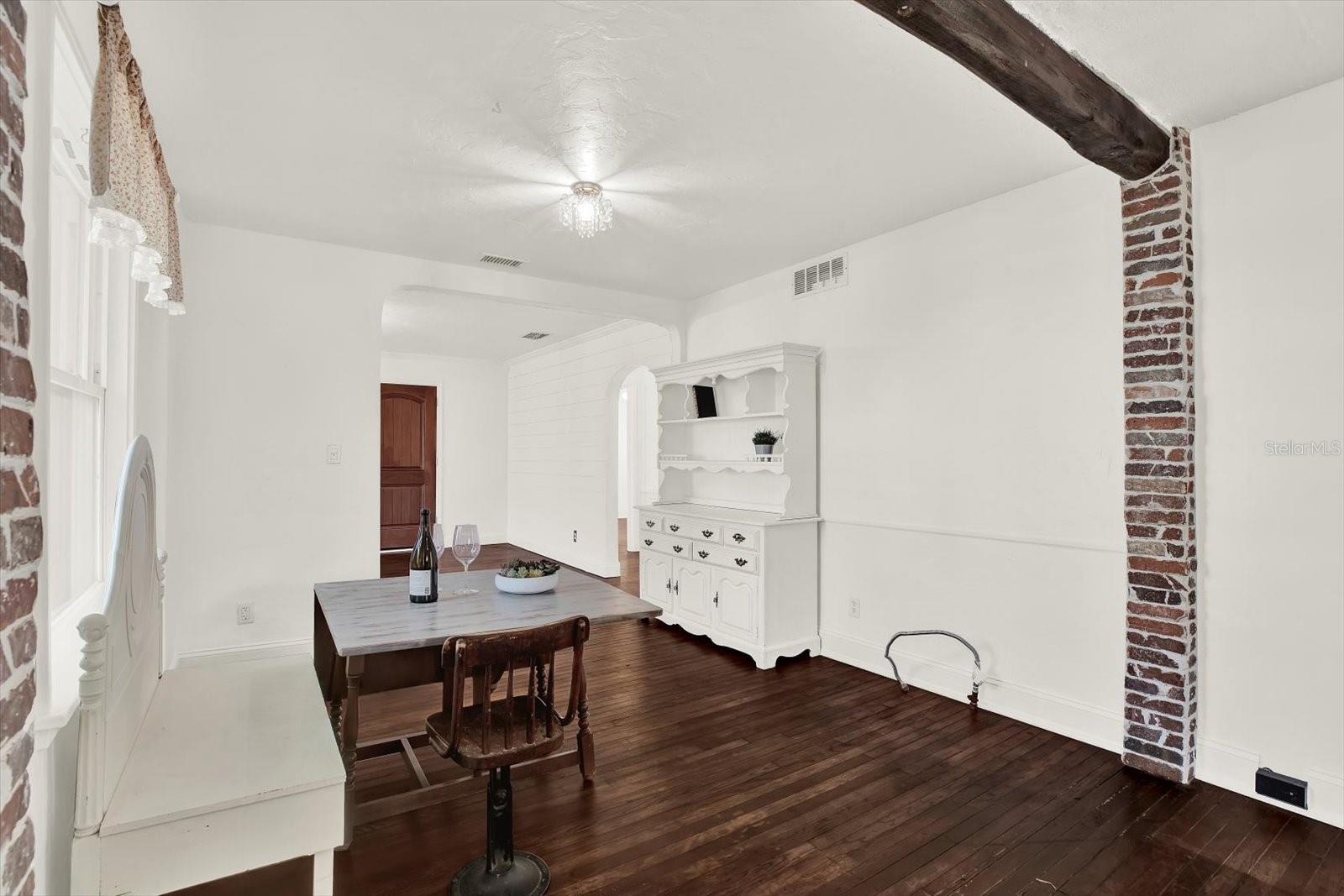 View from the Kitchen to the Dining Area