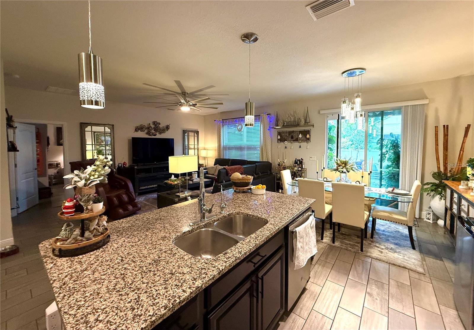 Kitchen open to living n Dining