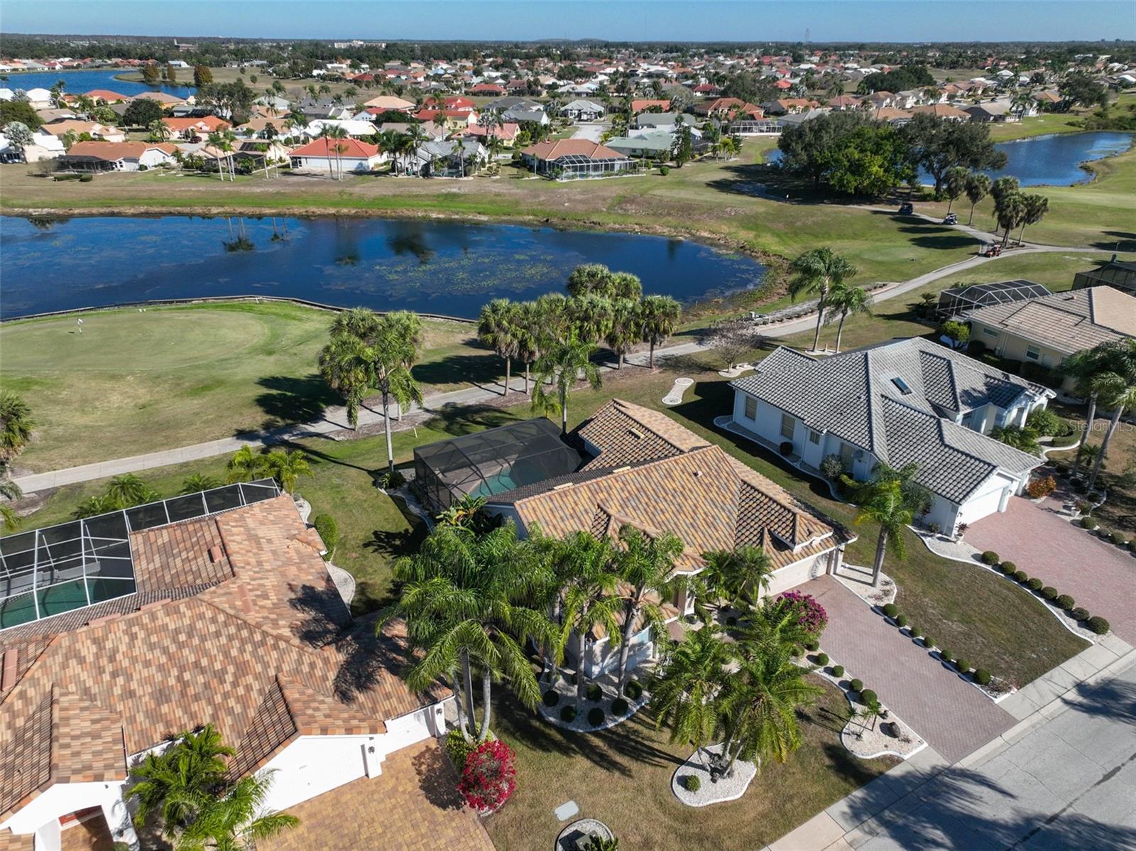 Aerial Front South/West Exposure