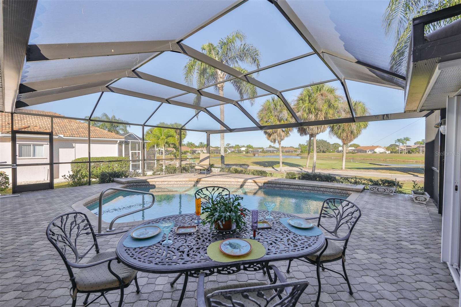 Amazing Outdoor Space, Paved, Covered, NEW FULL VIEW SCREENED POOL CAGE HURRICANE RATED