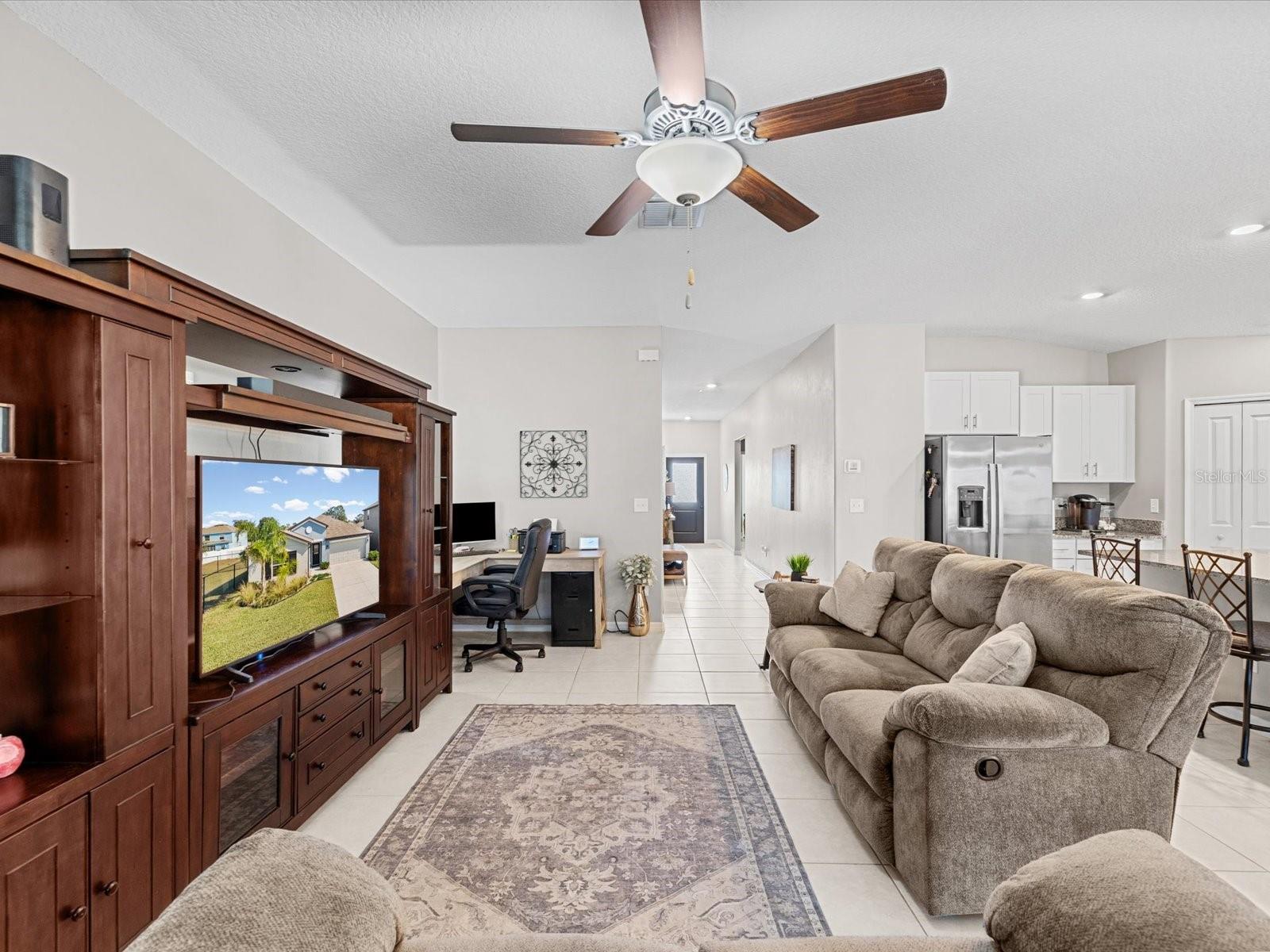 Sprawling living area and great room
