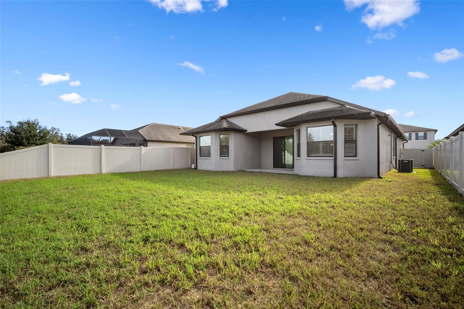 Backyard looking into the house.